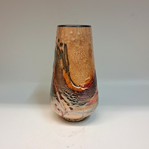 #231036 Raku, 3xFired 7.5x3.75 $32 at Hunter Wolff Gallery